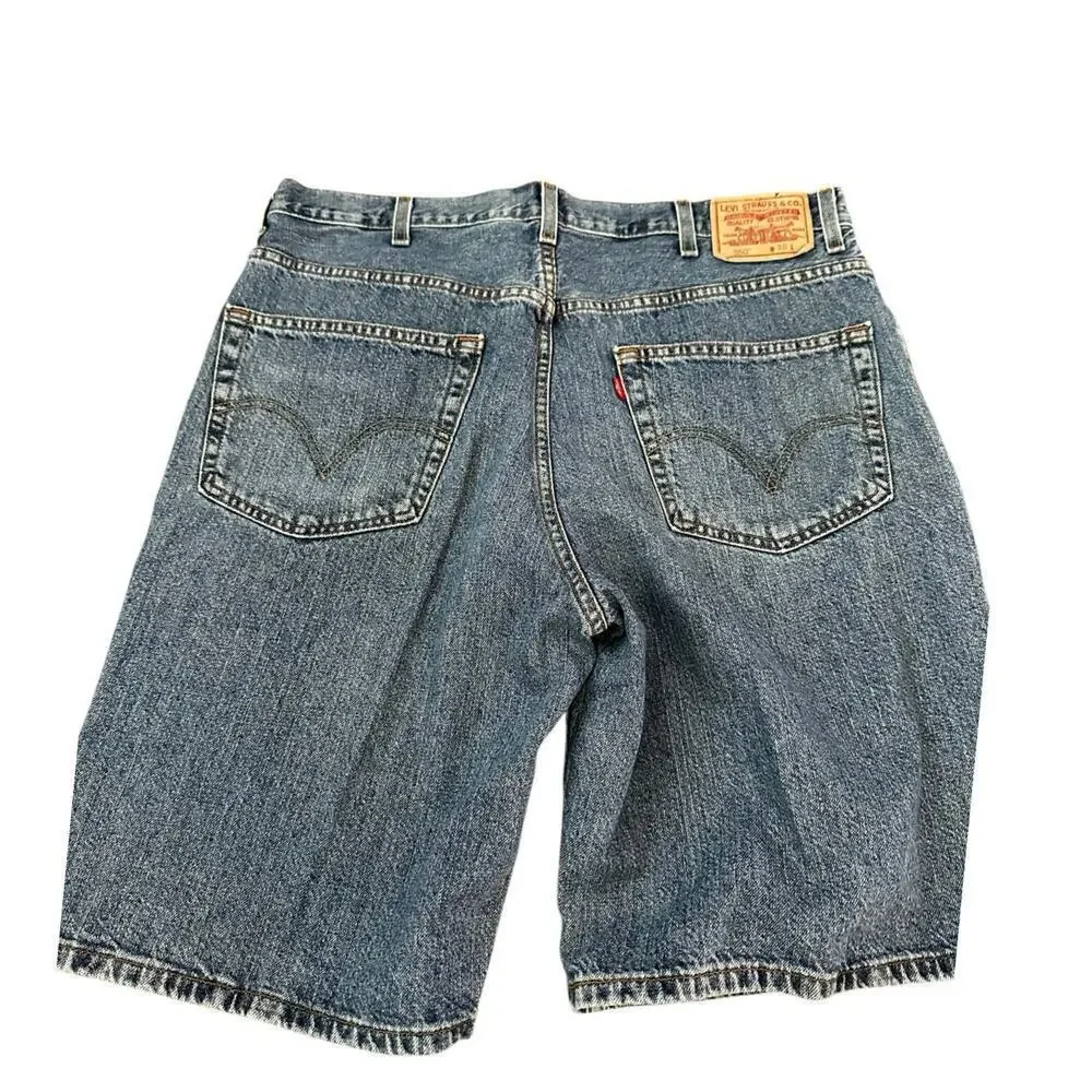 Vintage Levi's 550 Men’s Denim Relaxed Baggy Jean Shorts Size 38 Jorts 200s y2k